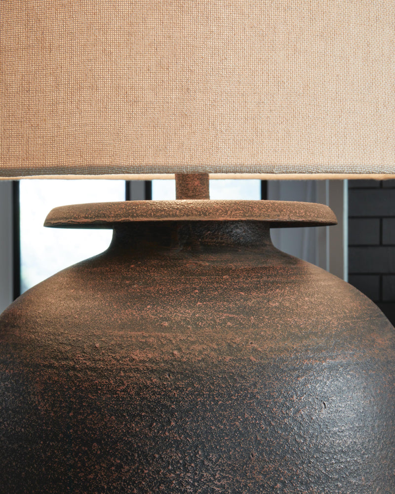 Carlenbury Antique Brown Table Lamp - L207574
