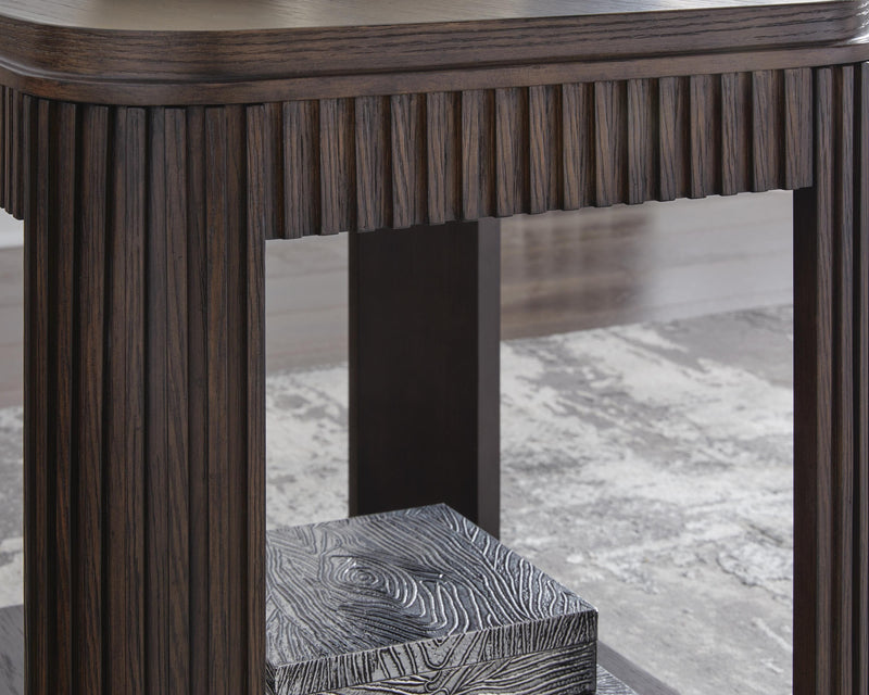 Carlibrie Warm Brown End Table - T700-3