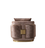 Carlina Coffee Velvet Chair - CARLINACOF-CHAIR