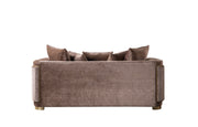 Carlina Coffee Velvet Sofa & Loveseat - CARLINACOF-SL