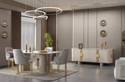 Carlina Ivory 7-Piece Dining Set - CARLINA DS-7PC