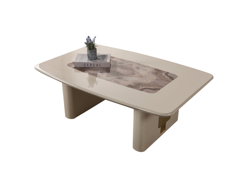 Carlina Ivory Coffee Table - CARLINA-COFFEE