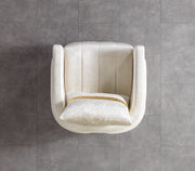 Carlina Ivory Velvet Sofa & Loveseat - CARLINAIV-SL