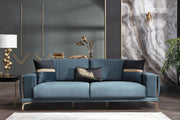 Carlino 3 Seat Sleeper (Napoly E.Green) 4 Pieces - Gate FurnitureSleeper Sofa