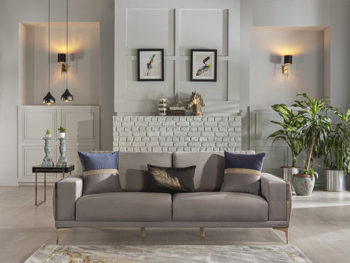 Carlino 3 Seat Sleeper (Napoly Grey) 2 Pieces - Gate FurnitureSleeper Sofa