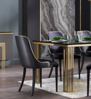 Carlino 6154 Dining Chair 2 Piece (Duca Black) - Gate FurnitureDining Chair