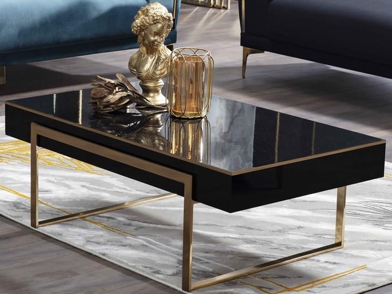 Carlino Coffee Table (Hg.Black) 1 Piece - Gate FurnitureCoffee Table
