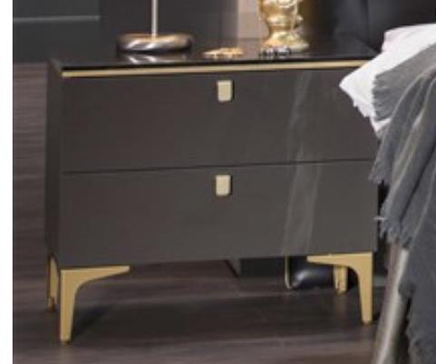 Carlino Queen Bed (Carlino Gray) - Gate FurnitureQueen Bed