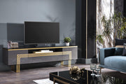 Carlino Tv Stand (Prada Grey) 7 Pieces - 12CRU3001P01ZEFW