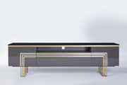 Carlino Tv Stand (Prada Grey) 7 Pieces - 12CRU3001P01ZEFW