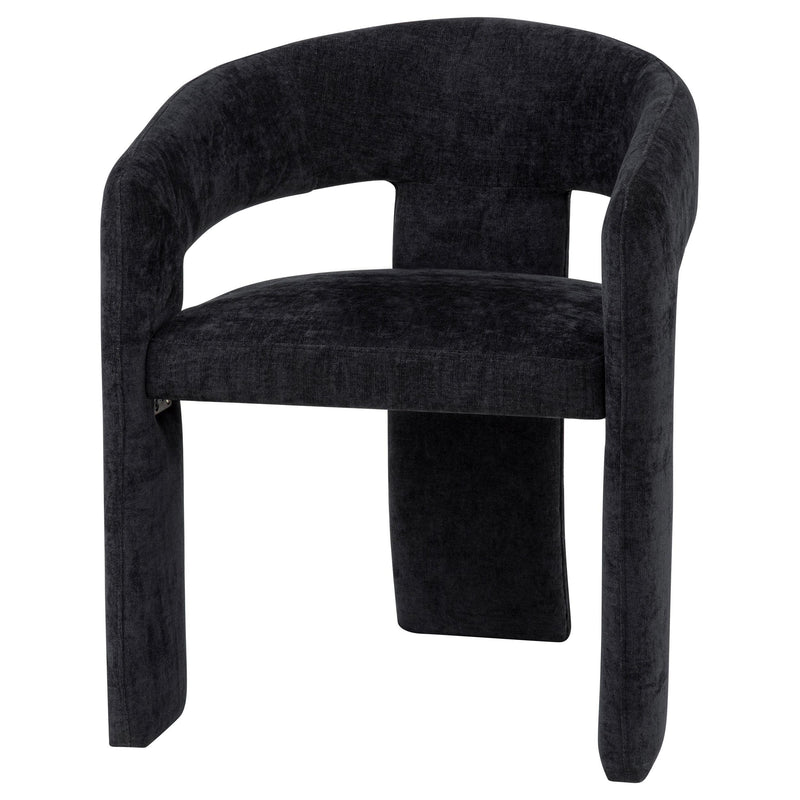 Carlow Upholstered Dining Arm Chair Black (Set of 2) - 193813BLK