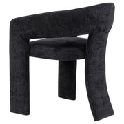 Carlow Upholstered Dining Arm Chair Black (Set of 2) - 193813BLK