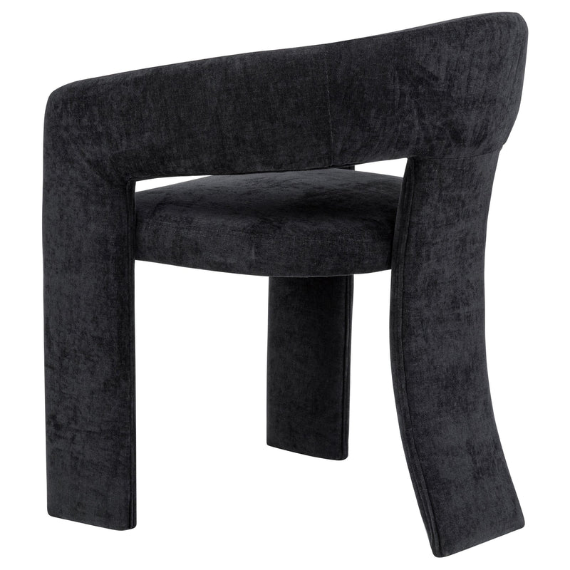 Carlow Upholstered Dining Arm Chair Black (Set of 2) - 193813BLK