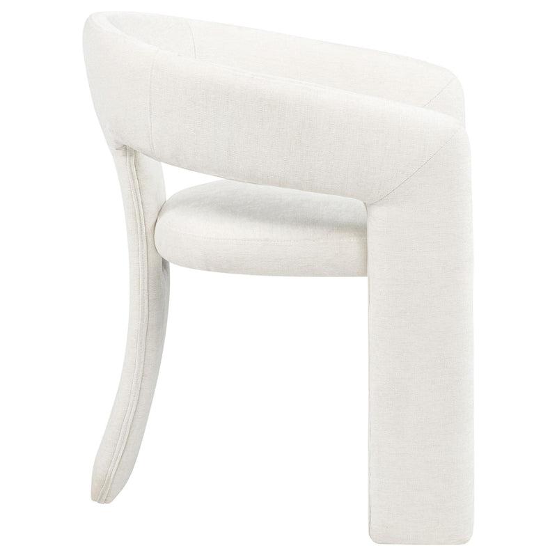 Carlow Upholstered Dining Arm Chair White (Set of 2) - 193813WHT