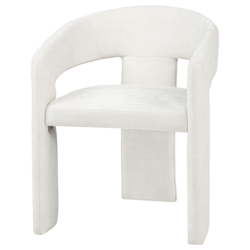 Carlow Upholstered Dining Arm Chair White (Set of 2) - 193813WHT
