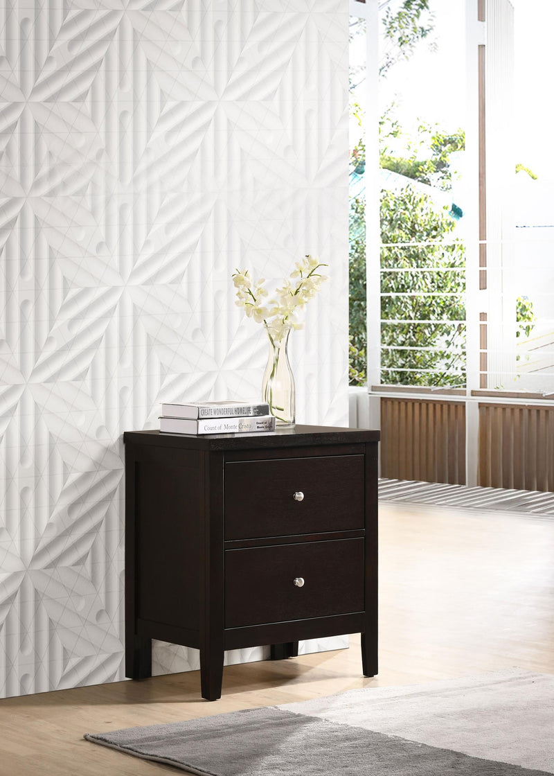 Carlton 2-drawer Nightstand Cappuccino - 202092