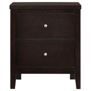 Carlton 2-drawer Nightstand Cappuccino - 202092