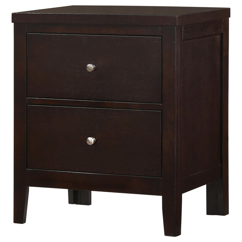 Carlton 2-drawer Nightstand Cappuccino - 202092