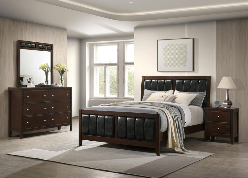 Carlton 4-piece California King Bedroom Set Cappuccino - 202091KW-S4