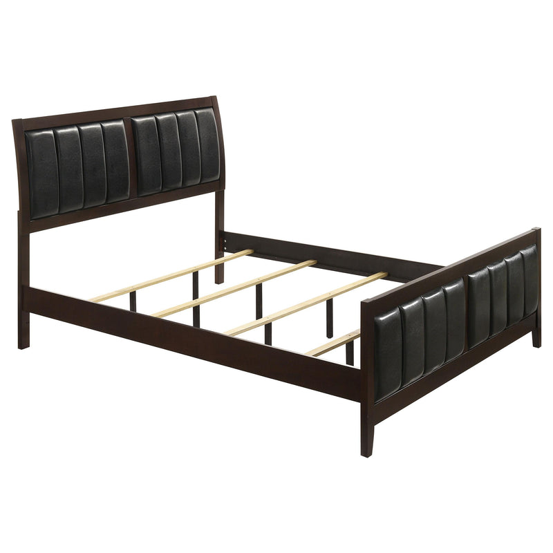 Carlton 4-piece Eastern King Bedroom Set Cappuccino - 202091KE-S4