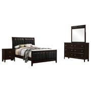 Carlton 4-piece Full Bedroom Set Cappuccino - 202091F-S4