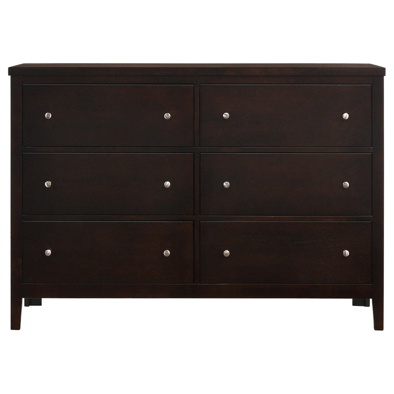Carlton 4-piece Full Bedroom Set Cappuccino - 202091F-S4
