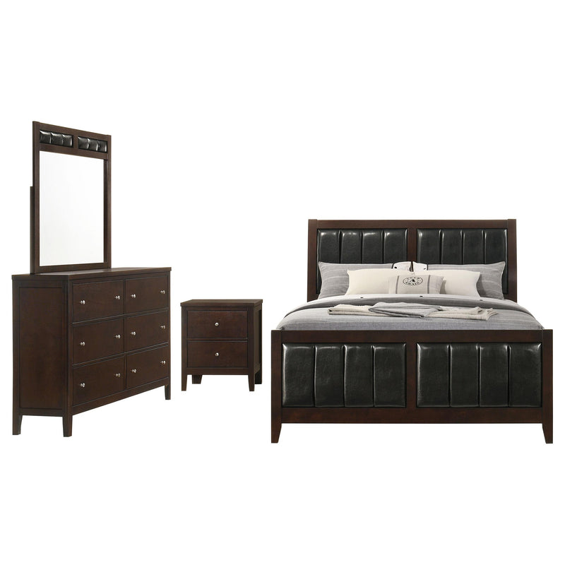 Carlton 4-piece Queen Bedroom Set Cappuccino - 202091Q-S4