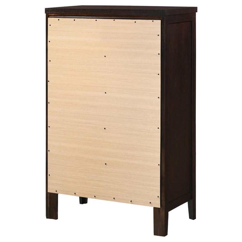 Carlton 5-drawer Bedroom Chest Cappuccino - 202095