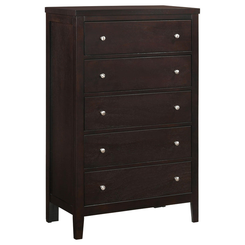 Carlton 5-piece California King Bedroom Set Cappuccino - 202091KW-S5