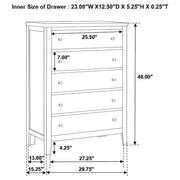 Carlton 5-piece Eastern King Bedroom Set Cappuccino - 202091KE-S5