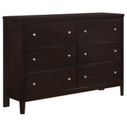 Carlton 5-piece Eastern King Bedroom Set Cappuccino - 202091KE-S5