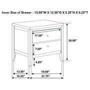 Carlton 5-piece Full Bedroom Set Cappuccino - 202091F-S5