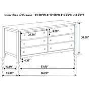 Carlton 5-piece Full Bedroom Set Cappuccino - 202091F-S5