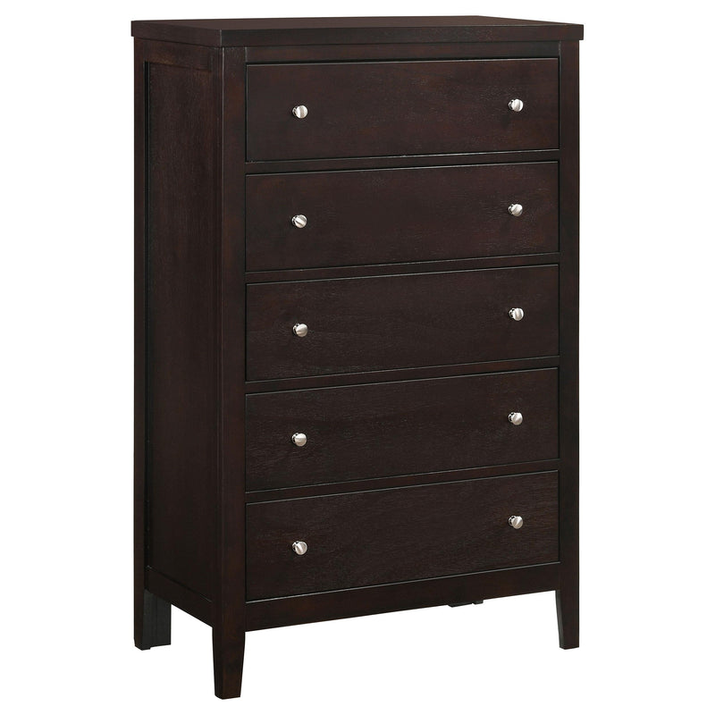 Carlton 5-piece Twin Bedroom Set Cappuccino - 202091T-S5