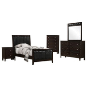 Carlton 5-piece Twin Bedroom Set Cappuccino - 202091T-S5