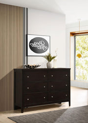 Carlton 6-drawer Dresser Cappuccino - 202093
