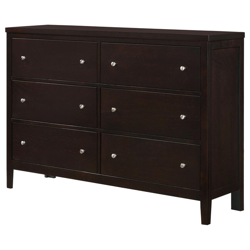 Carlton 6-drawer Dresser Cappuccino - 202093