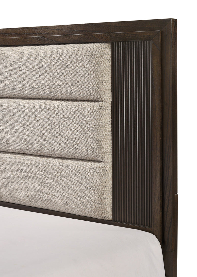 Carlton Brown Queen Panel Bed - Gate FurnitureQueen Bed