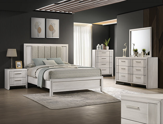 Carlton Night Stand White Mist - B5552-2