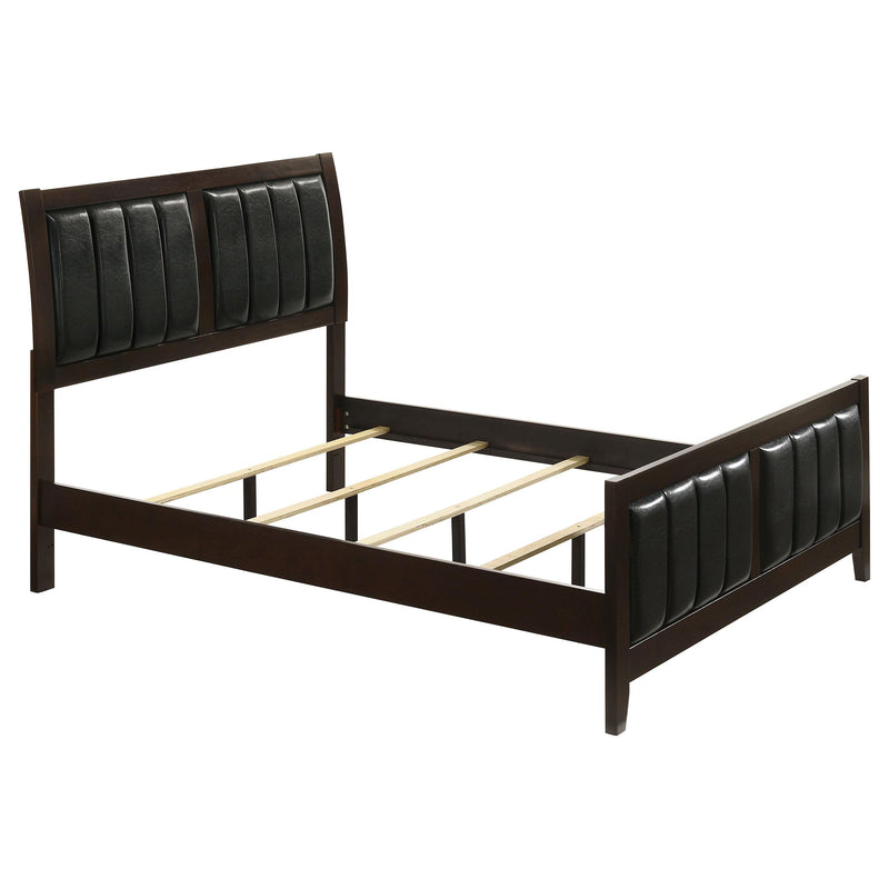 Carlton Wood Full Panel Bed Cappuccino - 202091F