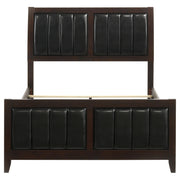 Carlton Wood Full Panel Bed Cappuccino - 202091F