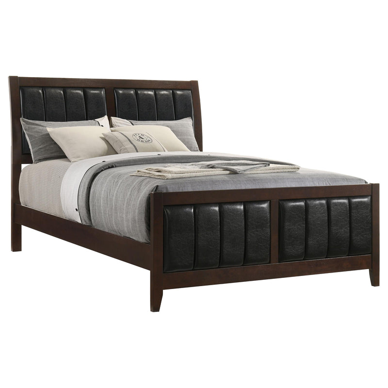 Carlton Wood Queen Panel Bed Cappuccino - 202091Q