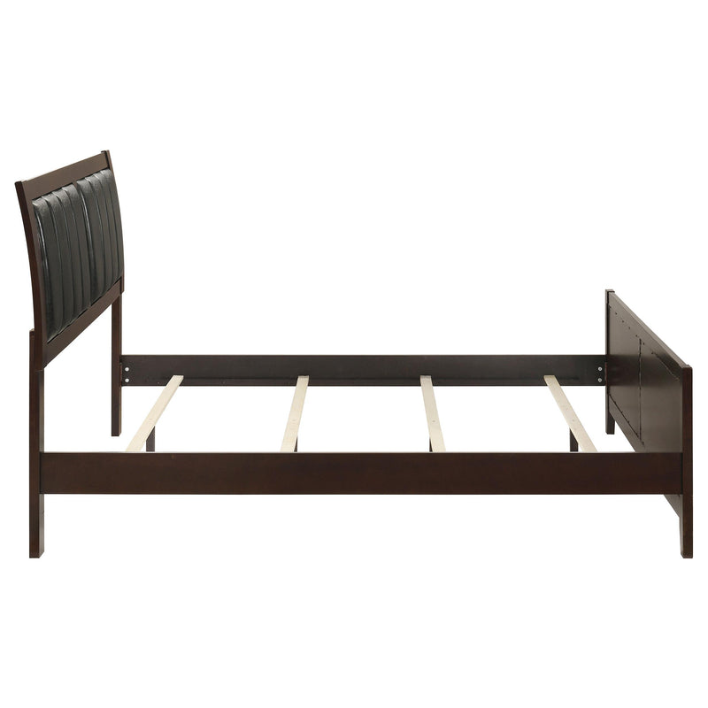 Carlton Wood Queen Panel Bed Cappuccino - 202091Q