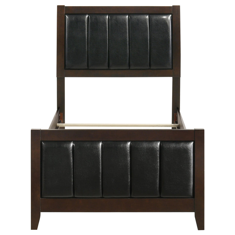 Carlton Wood Twin Panel Bed Cappuccino - 202091T