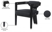 Carlyle Vegan Leather Upholstered Dining Chair in Black - 563Black-C
