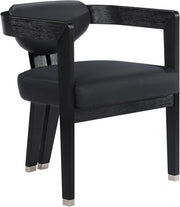 Carlyle Vegan Leather Upholstered Dining Chair in Black - 563Black-C