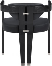 Carlyle Vegan Leather Upholstered Dining Chair in Black - 563Black-C