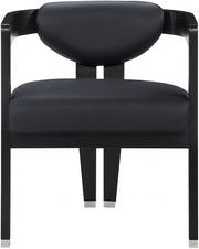 Carlyle Vegan Leather Upholstered Dining Chair in Black - 563Black-C