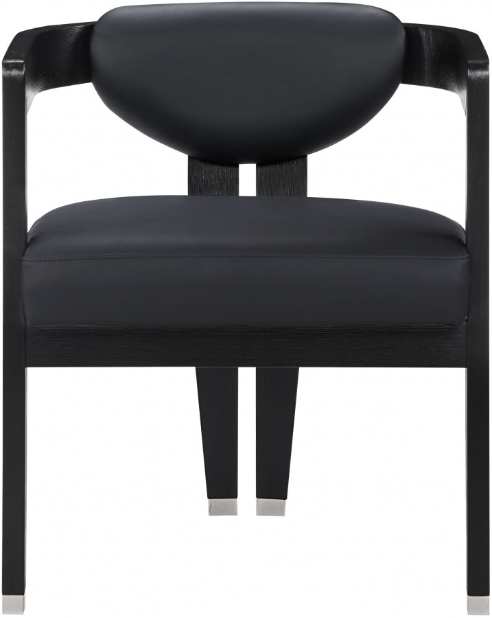 Carlyle Vegan Leather Upholstered Dining Chair in Black - 563Black-C