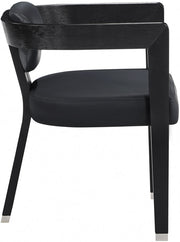Carlyle Vegan Leather Upholstered Dining Chair in Black - 563Black-C